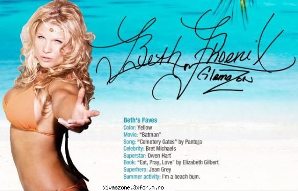 Divele Summer Skin Autografe shy altele.. - Beth Phoenix...mda...asha ji asha - Media Dive